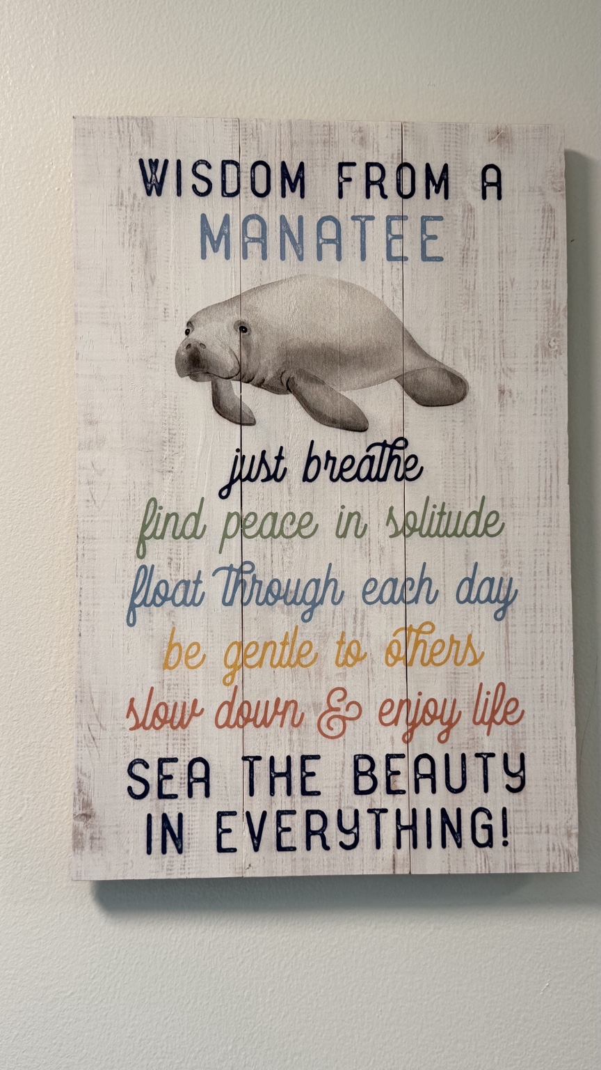 Little Manatee sign detail